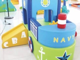 Ship-Shaped Soft Play Playground - Indoor Foam Equipment - 235×225×115 cm