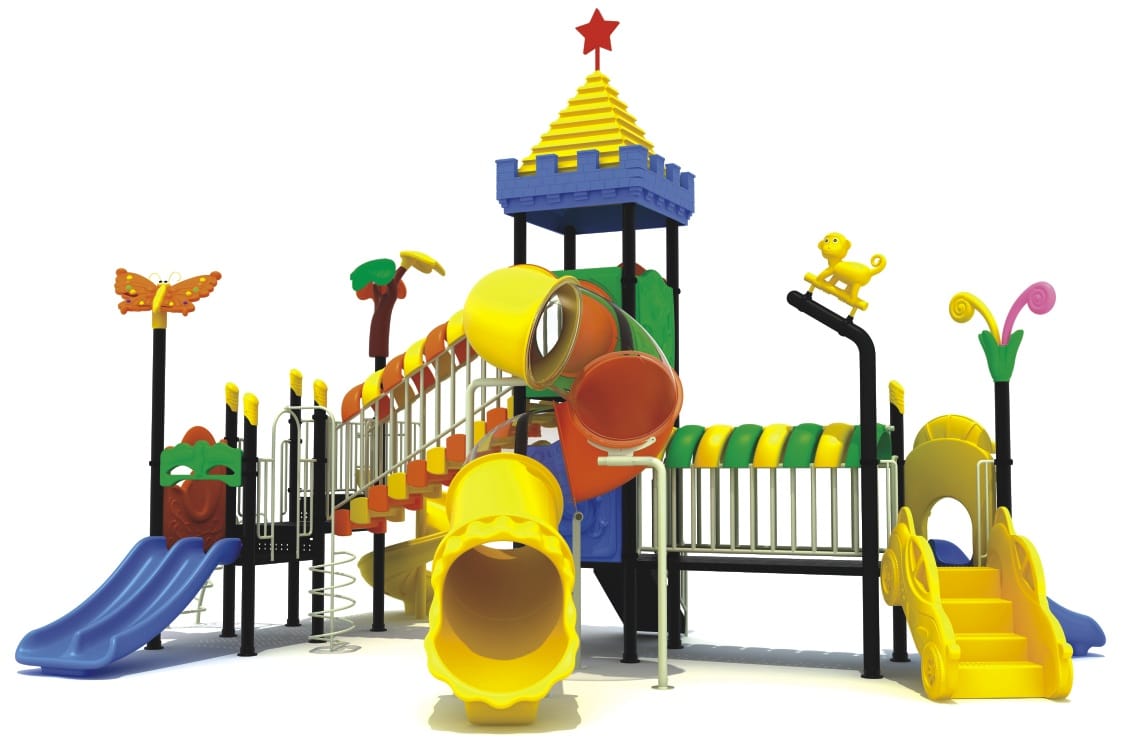 Outdoor Heavy Duty Playground Set – 5 Slides – Size: 950x500x500 cm