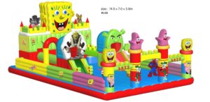 OUT DOOR AND IN DOOR BOUNCY CASTLE SIZE; 14X7X5.8M