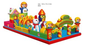 OUT DOOR AND IN DOOR BOUNCY CASTLE SIZE; 14X7X7.5M