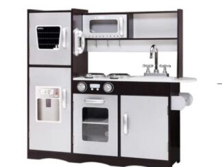 Wooden Kitchen Playset for Kids with 5 Utensils - 92×30×82.5 cm