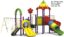 OUTDOOR HEAVY DUTY PLAYGROUND SET FOR KIDS, 4 SLIDES, 3 SWINGS. SIZE; 750X700X455CM
