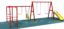 OUT DOOR PLAYGROUND SWING SLIDE SET WITH MONKEY BAR SIZE; 500X280X250CM