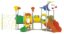 OUTDOOR HEAVY DUTY PLAYGROUND SET FOR KIDS, 3 SLIDES, 3 SWINGS AND CLIMPING NET. SIZE ; 630X415X410CM