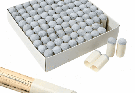ICORE 
100pcs Pool Tip R Rubber Protector Pool Cue Head Cover