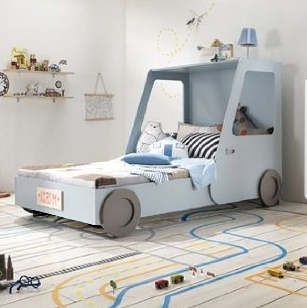 Modern Car-Themed Kids Bed