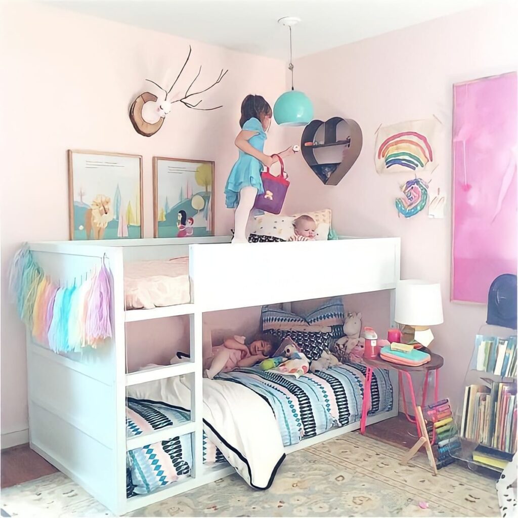 Bunk bed with closed Fence