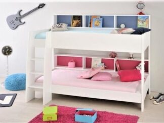 Bunk kids bed with ladder