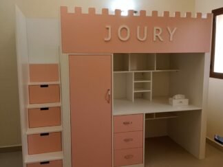 Bunk bed with stairs with drawers