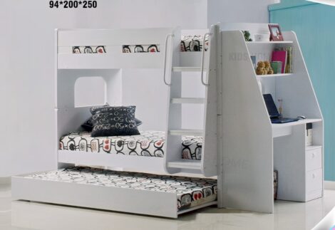 Bunk bed with  desk