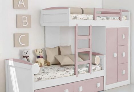 kids bed ,2 Bed, and closet