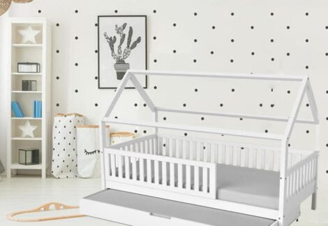 Frame bed with drawer