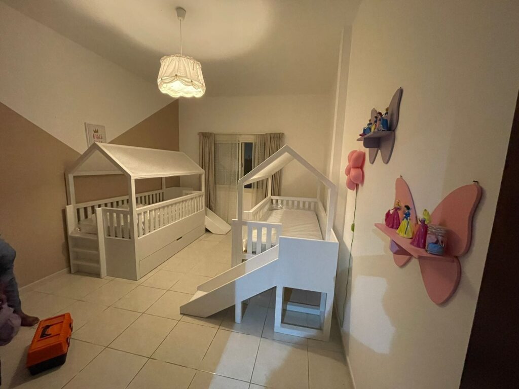 house BED with slide
WHITE