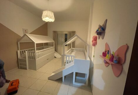 house BED with slide
WHITE