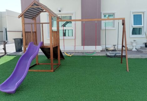 4-in-1 Wooden Playhouse Set