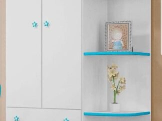 Kids' Star Wardrobe with Side Shelves