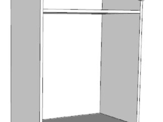 House-Shaped Clothes Rack with Storage Shelf