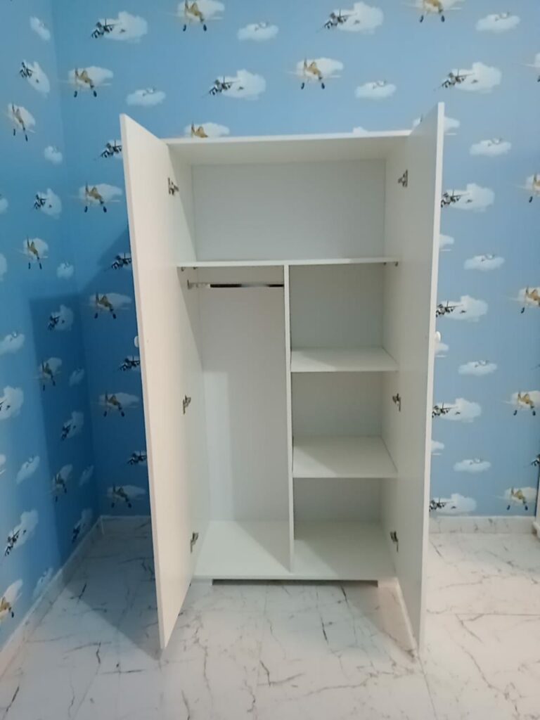 Two-Door Wooden Wardrobe