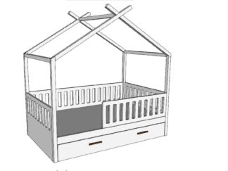 Tent bed with fence