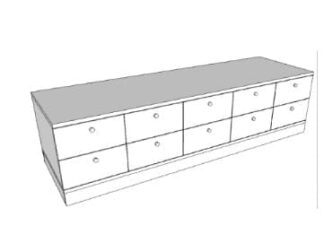 Multi-Drawer Storage Unit