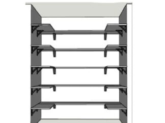 Built-in Wall Storage Shelves