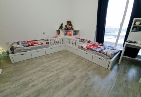TRIPPLE BED -  L SHAPED