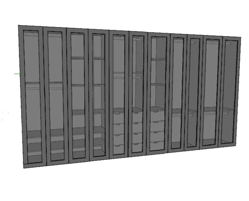 Luxury Glass Wardrobe