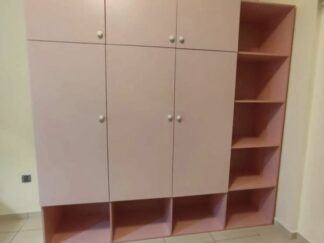 Wardrobe with Storage Units & Side Shelves