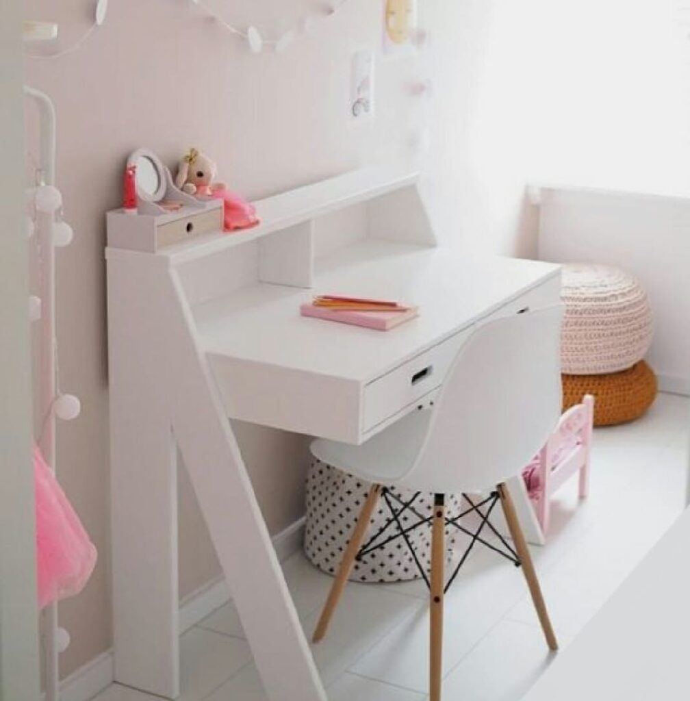 Modern Kids’ Desk with Built-in Storage