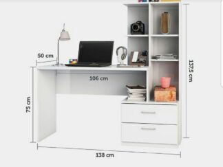 Study Desk with Side Storage