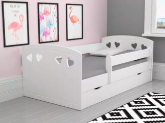 Kids Bed with 4 Heart Heads