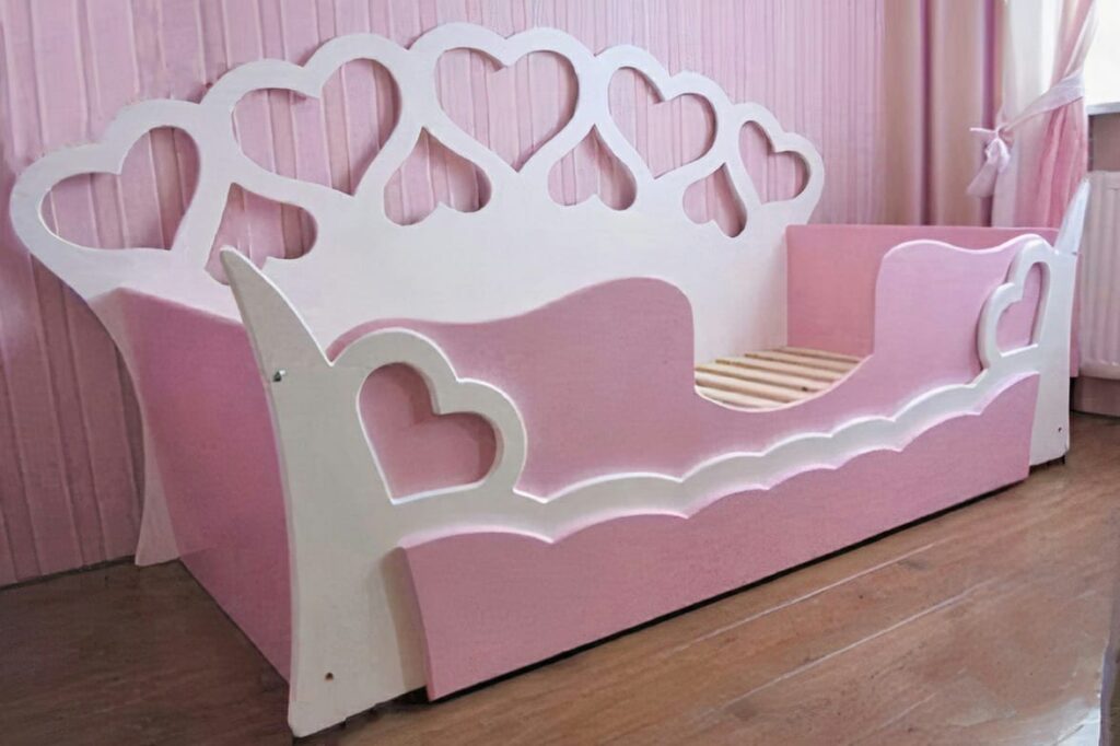 Royal Crown-Shaped Kids Bed