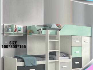 4 colours kids bed ,2 Bed, and closet