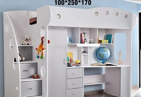 Bunk bed with stairs with drawers