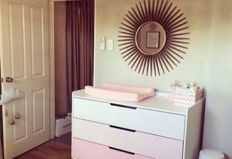 Elegant Pink Gradient Kids' Commode
