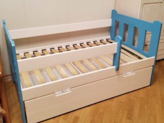 Kids Bed with Rail & Steps