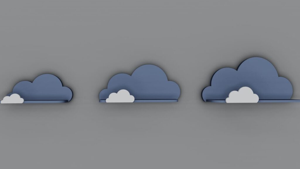 Cloud Wall Shelves Set