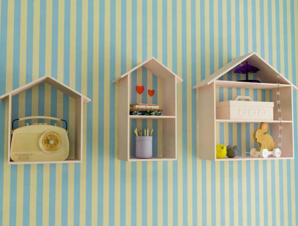 Hanging House Wall Shelves
