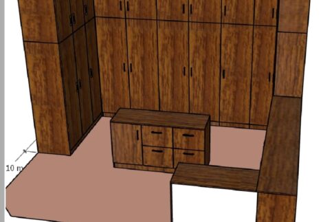 Corner Walk-in Closet