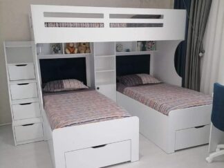 Bunk bed consists of 3 beds or 2 beds and a play area