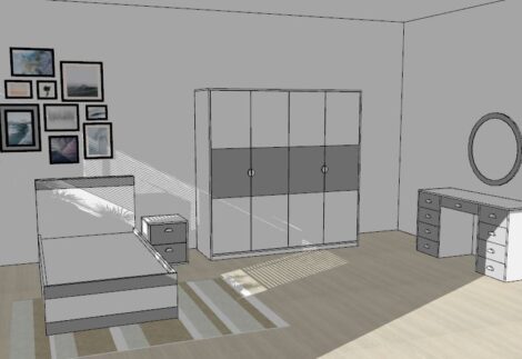 Distinctive bedroom