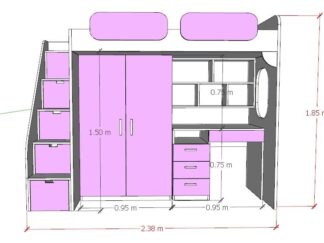 special design, bunk with office