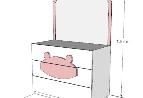 Cute Bear Dresser