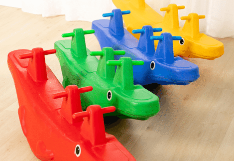 Double Plastic Seesaw – Size: 125×40×60 cm / 1 pc