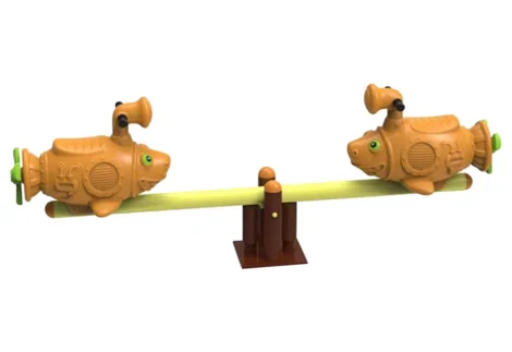 Outdoor Playground Spring Seesaw – 2 Seaters – For Kids – Size: 200×50×90 cm