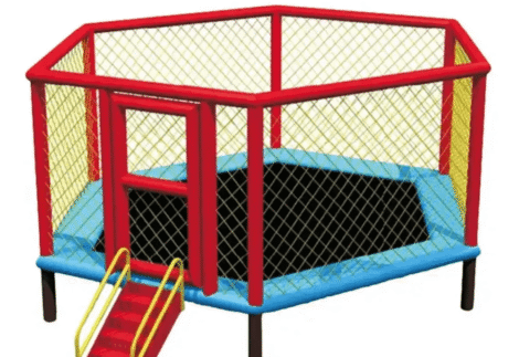 Trampoline 10 ft – Safe Bouncing Fun with Ladder & Enclosure – Size: 250×250×200 cm