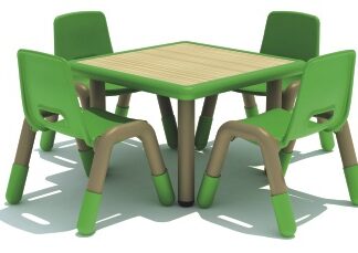 Adjestable Indoor and outdoor Kindergarten children Square Shape wooden table For School/home/training Class/classroom/student/dormitory for living room, bedroom. Size; 60x60x45-55cm