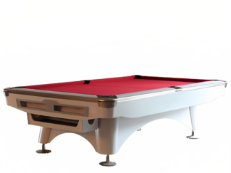 SCOREX Luxury Marble  Billiard Table 9FT - White Frame