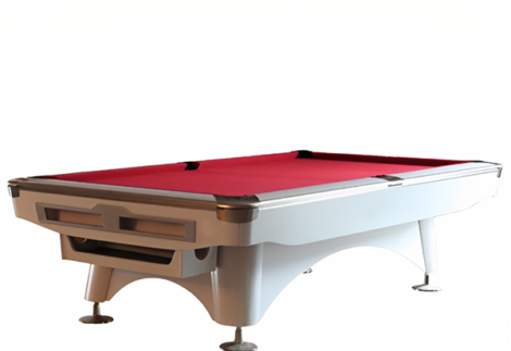 SCOREX Luxury Marble  Billiard Table 9FT - White Frame