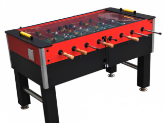 ICORE Soccer Table Wooden Design - Black/Red